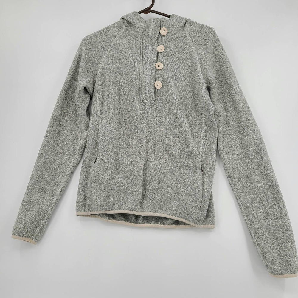 The North Face Women's Medium Crescent Sunshine AEYG Gray Fleece Lined Hoodie